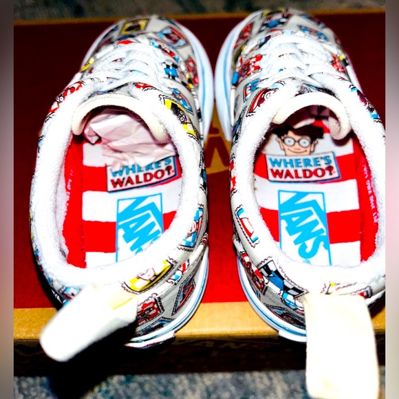 **SOLD** Vans X Waldo Collaboration (White/Multi-color), TD Size 6.5C - $30 - Picture 6 of 12